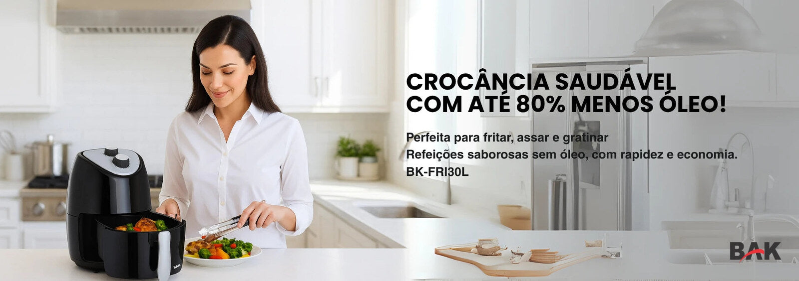 Fritadeira Air Fryer BAK Base Fry 3L
