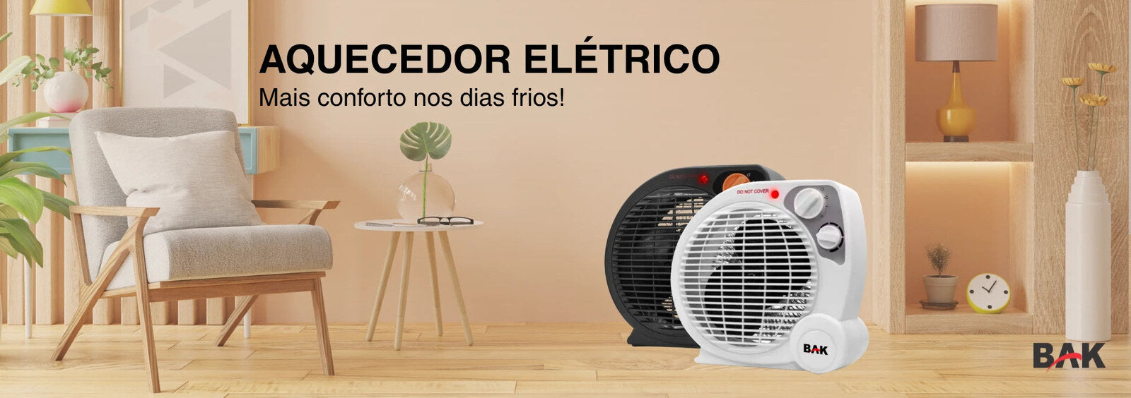 Aquecedor Elétrico BAK AQU com Termostato