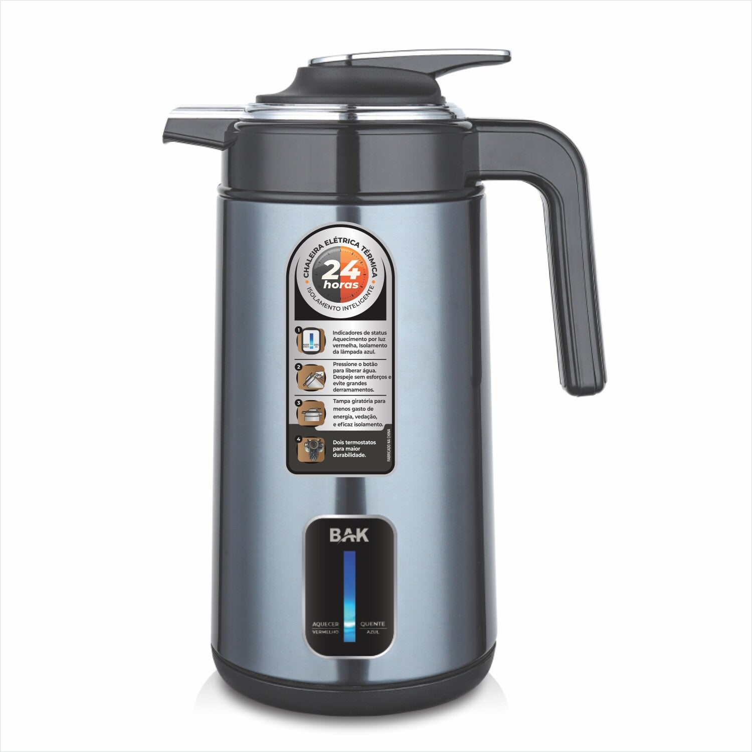Chaleira Elétrica Térmica BAK 1,8L CET18L