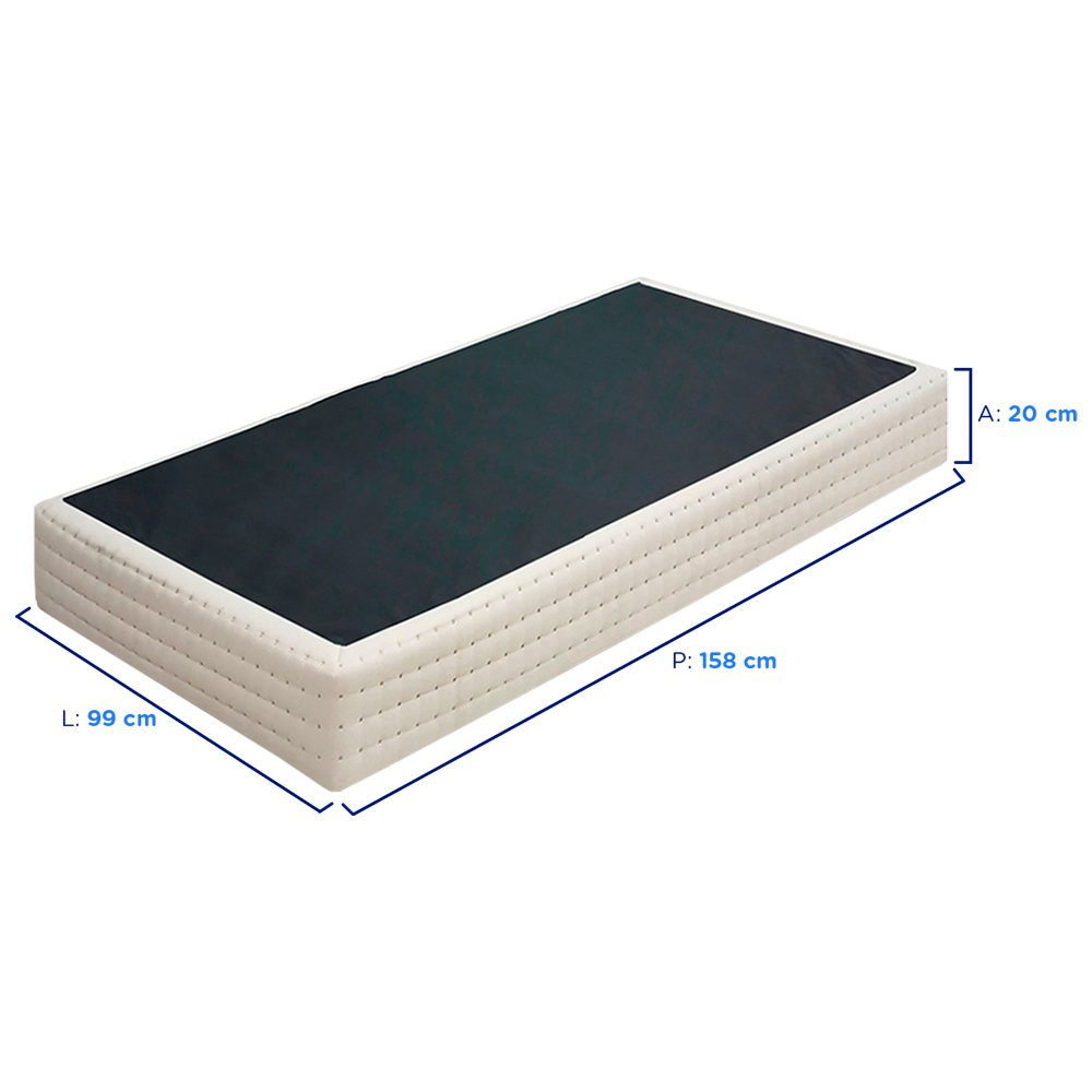 Base Cama Box Gazin Universal Convencional Jaquard Bordado