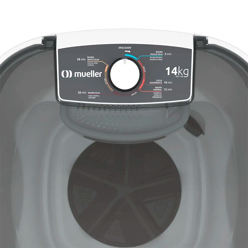 Tanquinho Mueller 14kg Semiautomático com Agitador Removível MLT14B