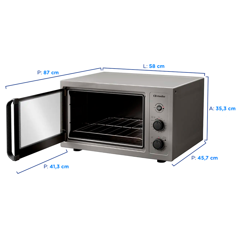 Forno Elétrico de Bancada 50L Mueller MFB50B 1800W