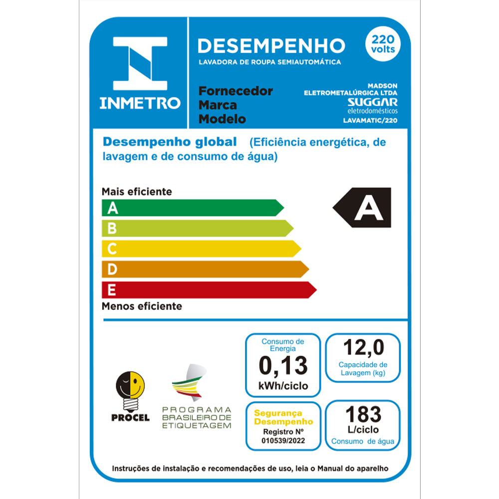 Tanquinho Suggar 16kg Lavamatic LC162