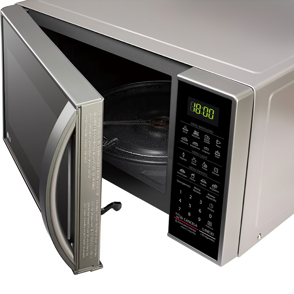Micro-Ondas LG Solo 30L Cozimento Perfeito MS3043BR