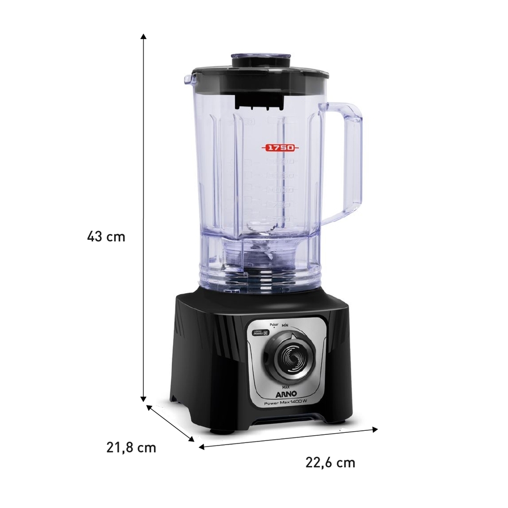 Liquidificador Arno PowerMax 3,1L 15 Velocidades 1400W