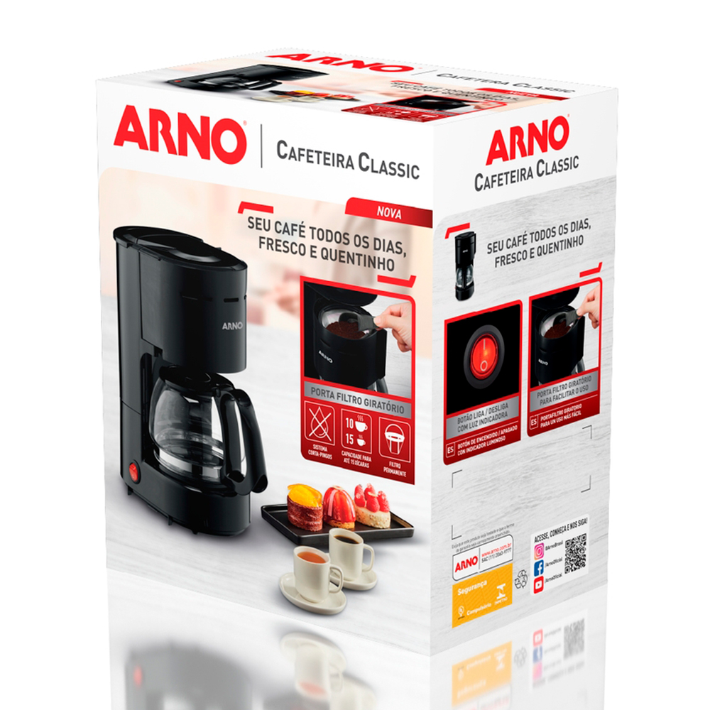 Cafeteira Elétrica Arno Classic 0,6L CFC1