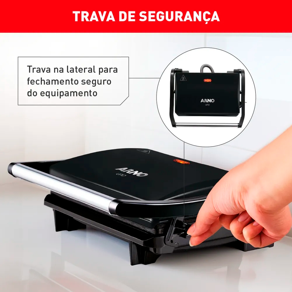 Grill Sanduicheira Arno Panini GPTO 850W