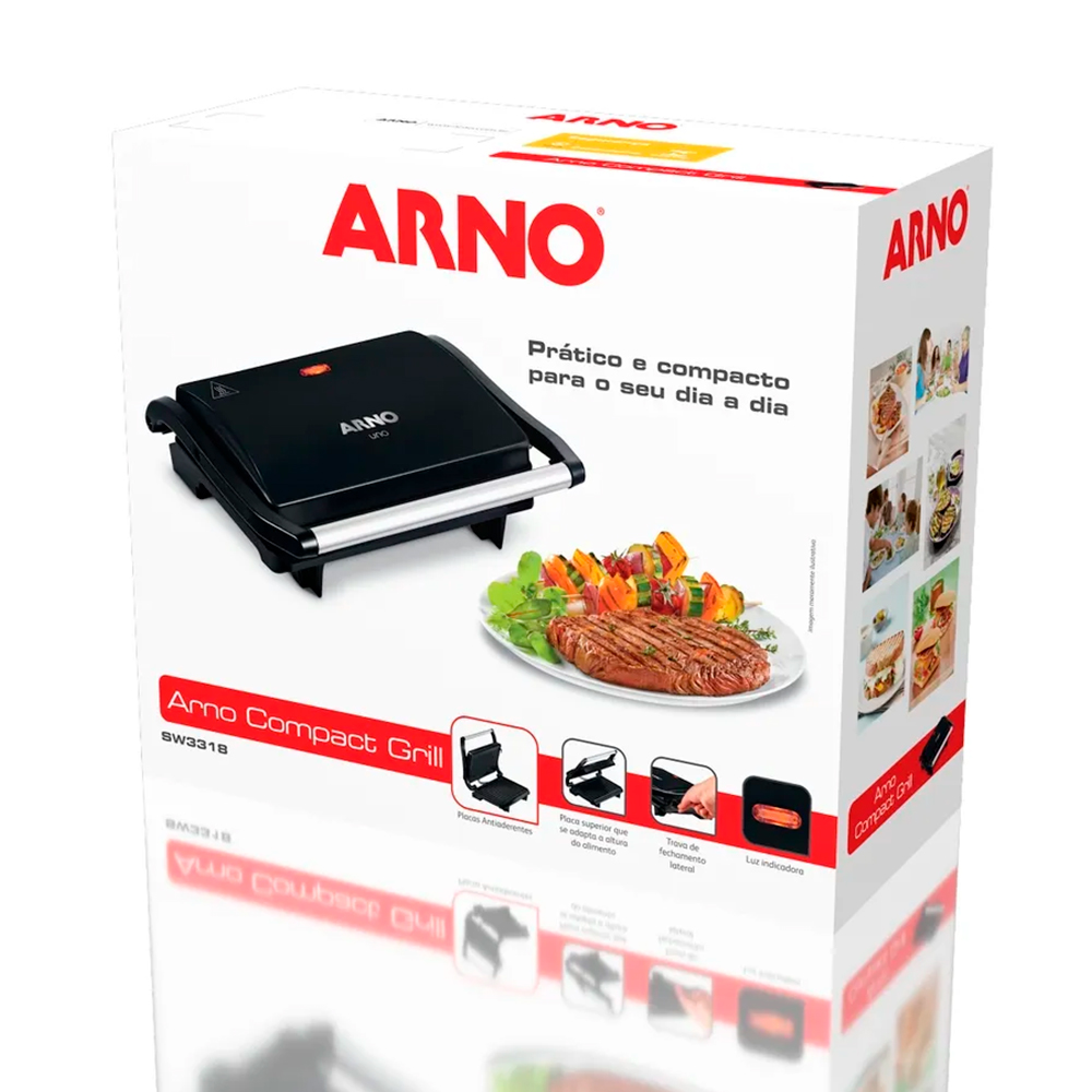 Grill Sanduicheira Arno Panini GPTO 850W