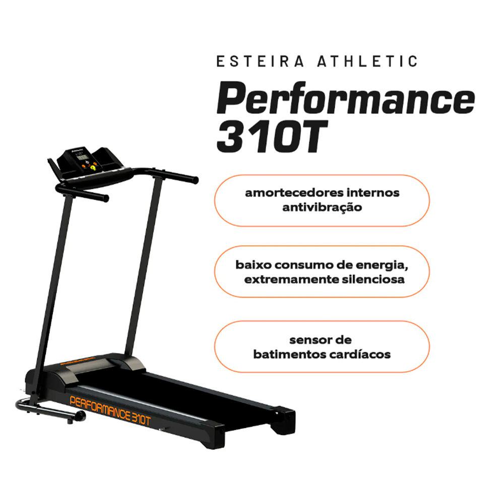 Esteira Ergométrica Athletic Performance 120Kg Motor 4.0Hp