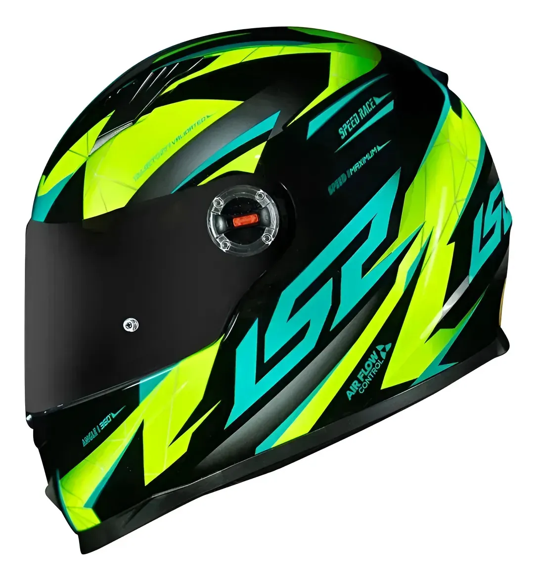 Capacete LS2 FF358 Classic Draze Preto e Amarelo Flúor