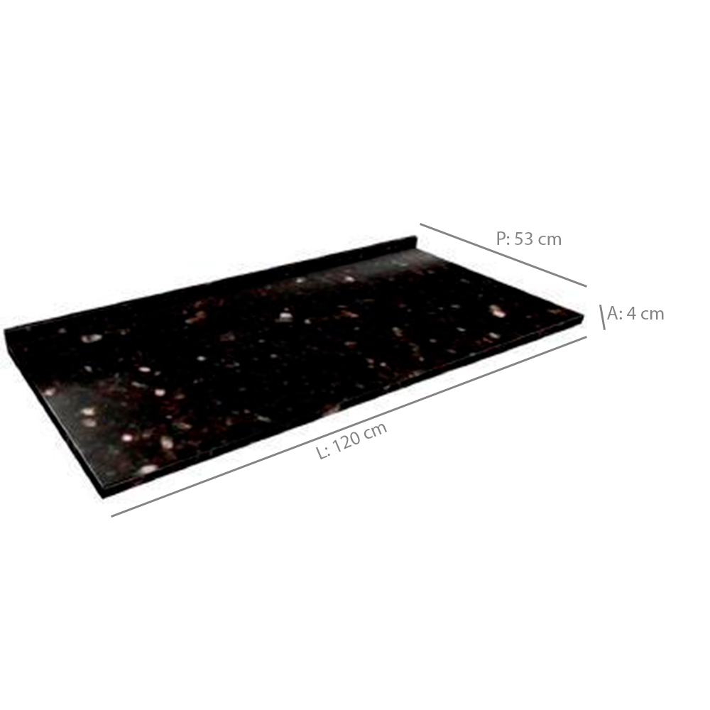 Tampo de Fórmica Granito 120 cm Telasul