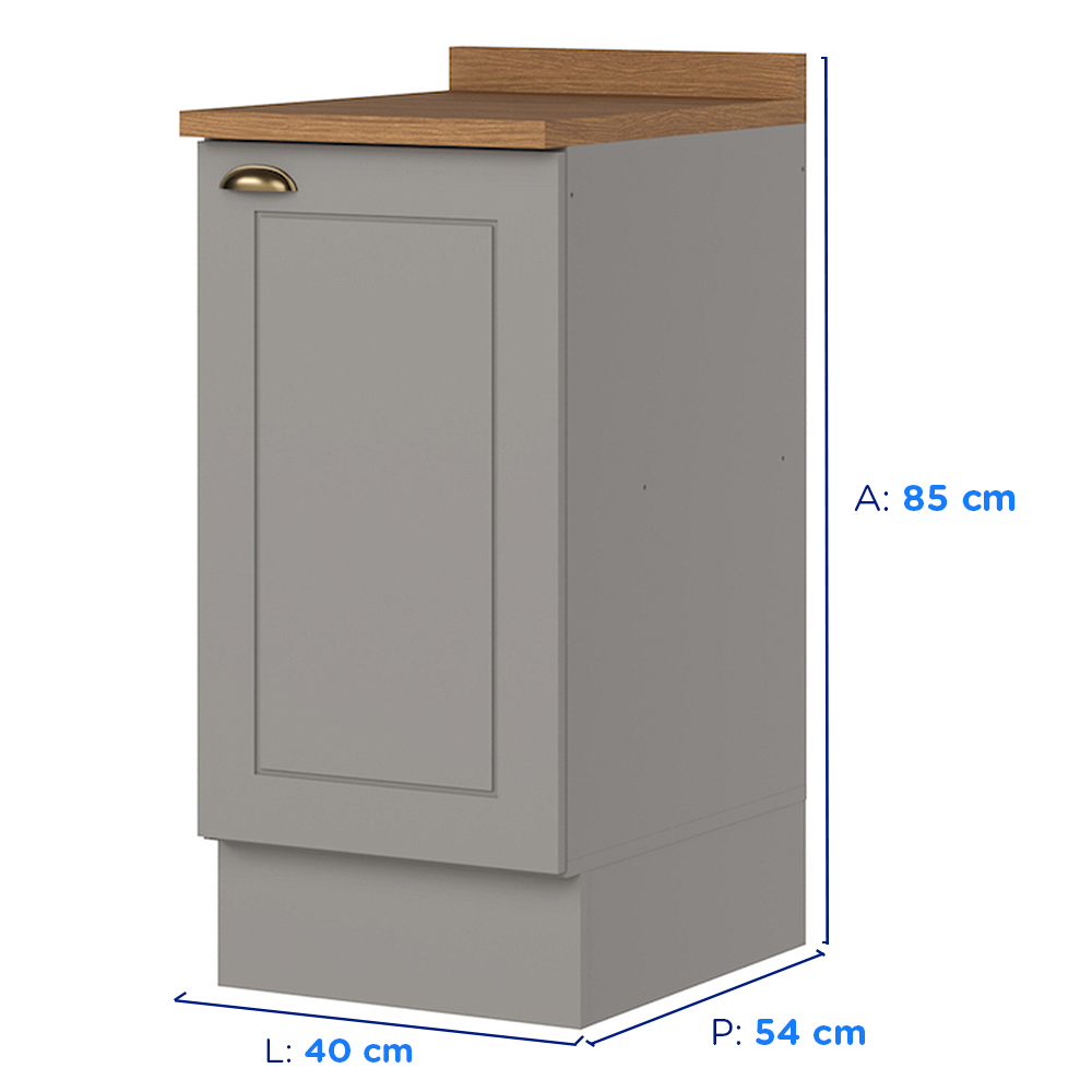Balcão em MDF 40cm Americana Henn