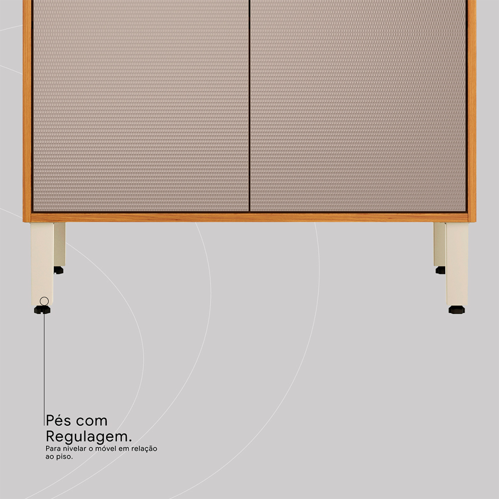 Balcão com Tampo 2 Portas 80cm Plena Demóbile