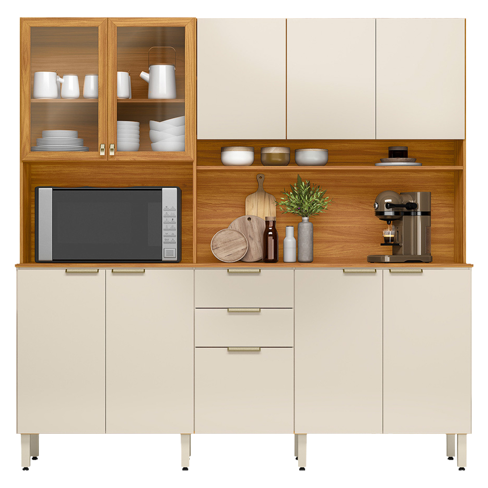 Cozinha Compacta 10 Portas 02 Gavetas Amora Demóbile