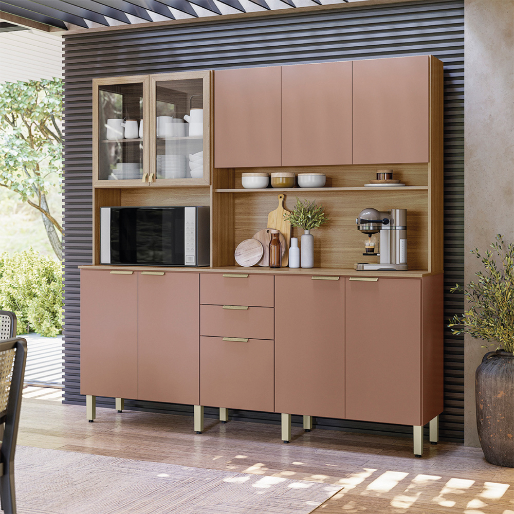 Cozinha Compacta 10 Portas 02 Gavetas Amora Demóbile