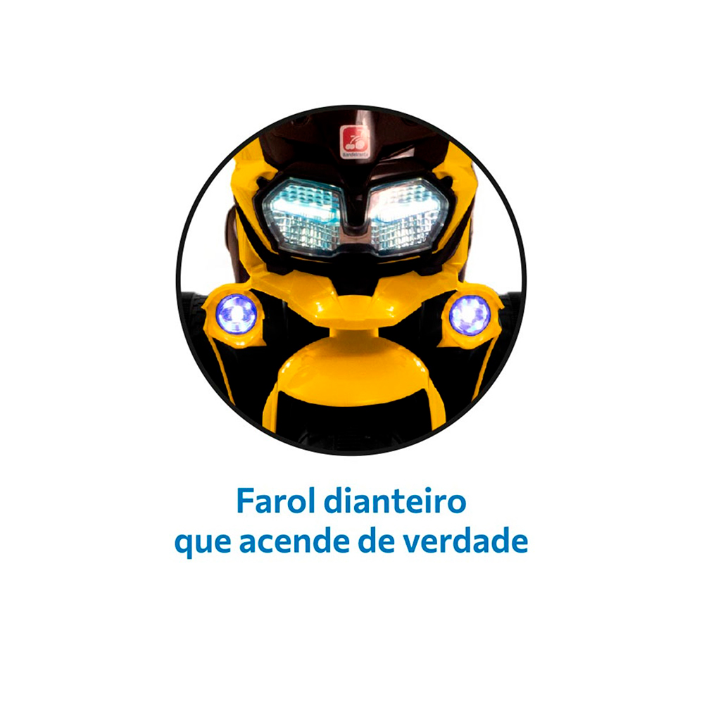 Moto Elétrica Infantil Bandeirante Adventure 2926 12V