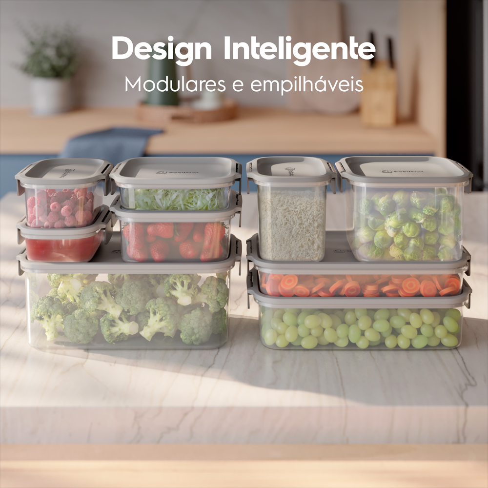 Conjunto de Potes Herméticos Electrolux 8 Unidades