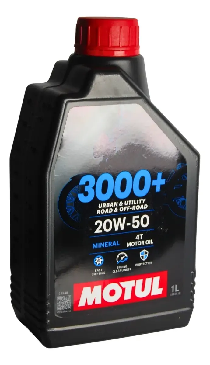 Óleo Lubrificante Motul 3000+ 20w50 Motos 1 Litro
