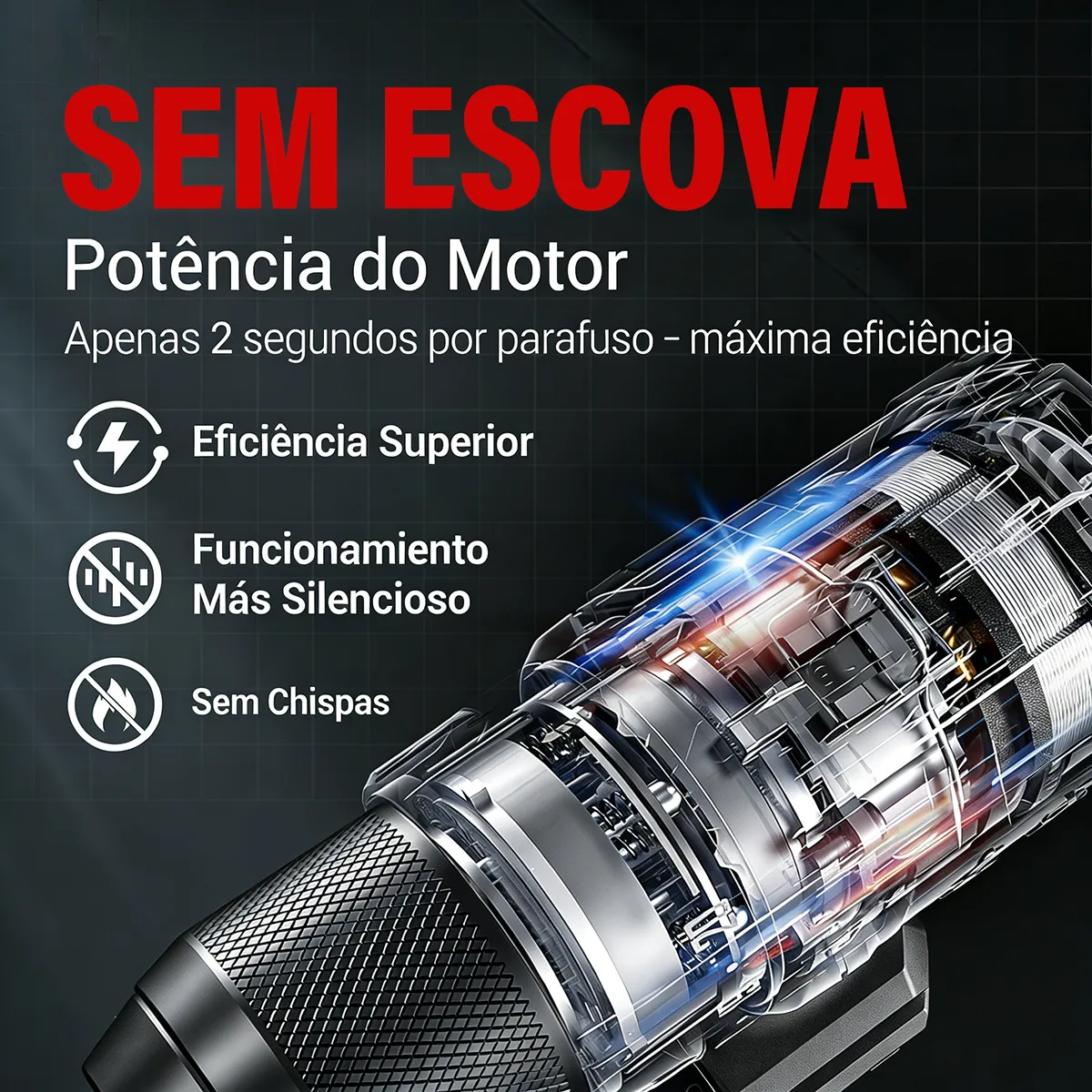 Kit Furadeira E Parafusadeira Chave De Impacto Brushless