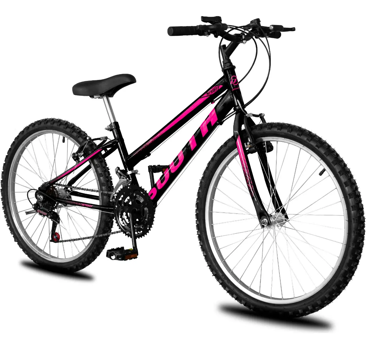 Bicicleta Aro 26 Laranja e Rosa