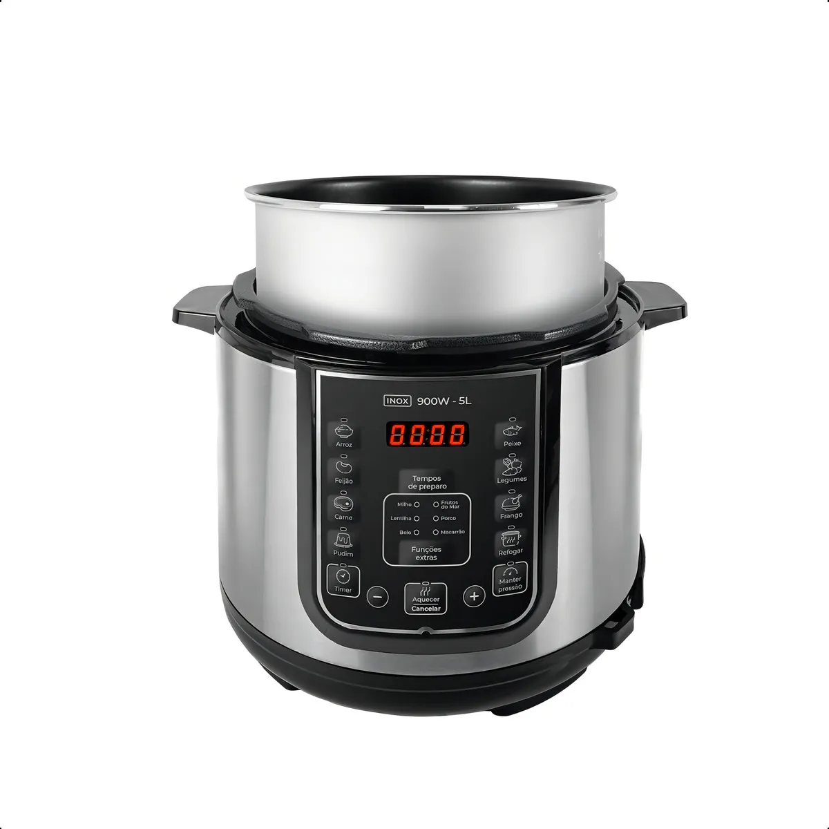 Panela De Pressão Elétrica 5 Litros Kian Inox