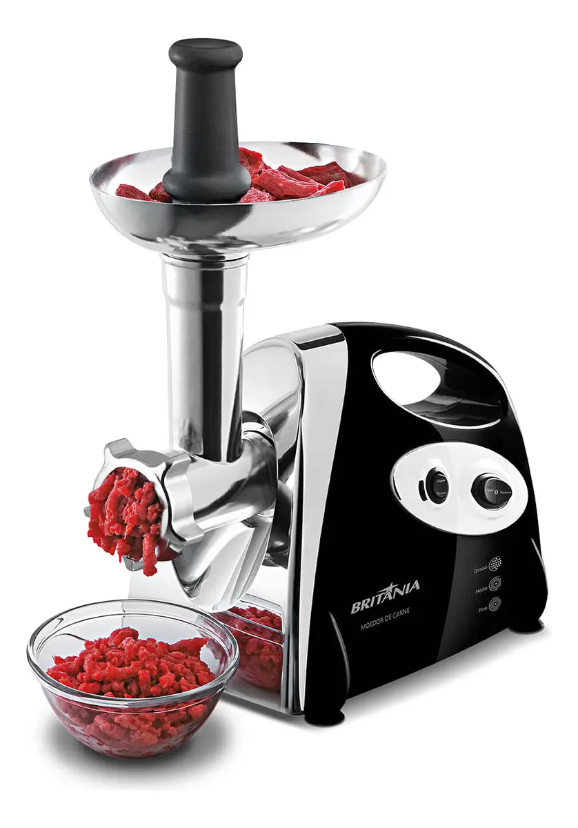 Moedor De Carne Elétrico Britânia Preto 350w