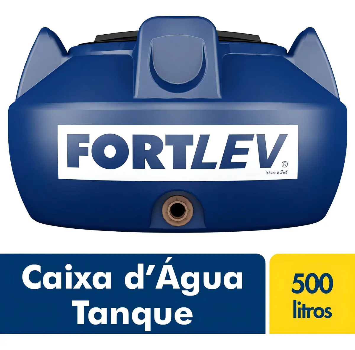 Caixa D água Tampa De Rosca 500l Fortlev