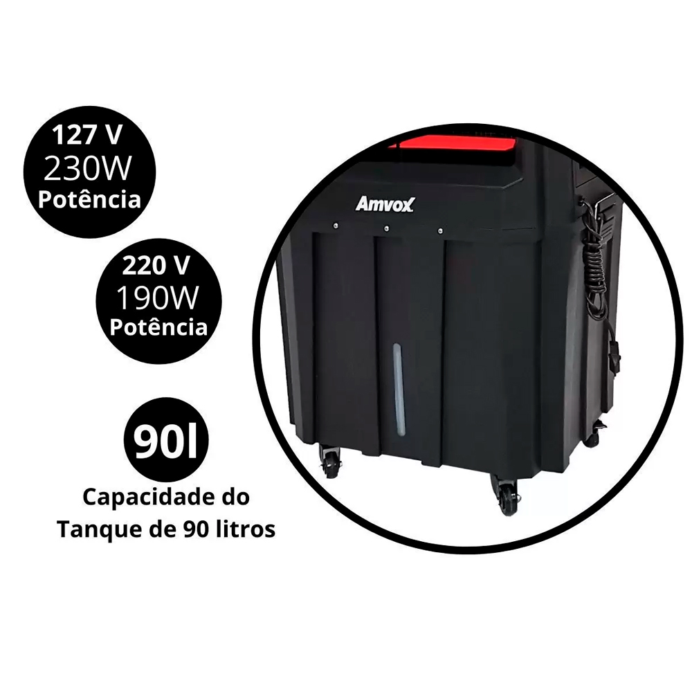 Climatizador de Ar Amvox 90L 3 Velocidades ACL9022
