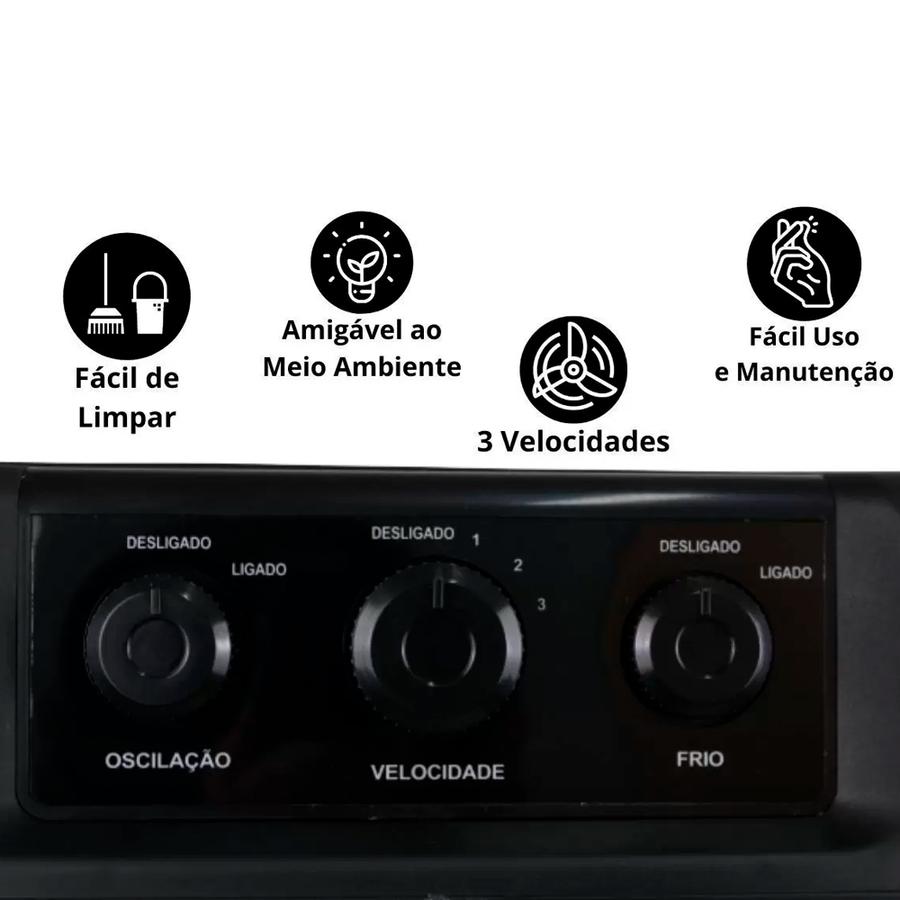 Climatizador de Ar Amvox 90L 3 Velocidades ACL9022