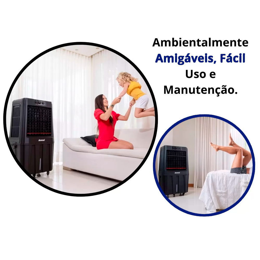 Climatizador de Ar Amvox 90L 3 Velocidades ACL9022
