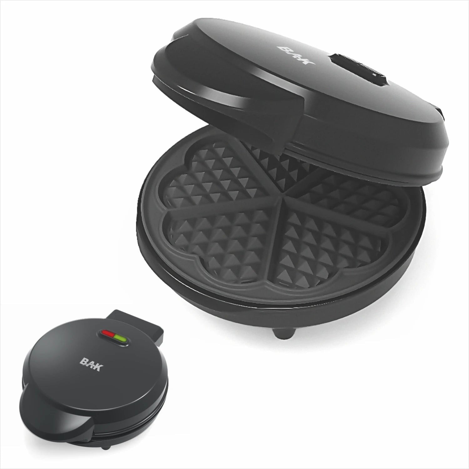 Máquina de Waffle BAK 800W para 5 Waffles