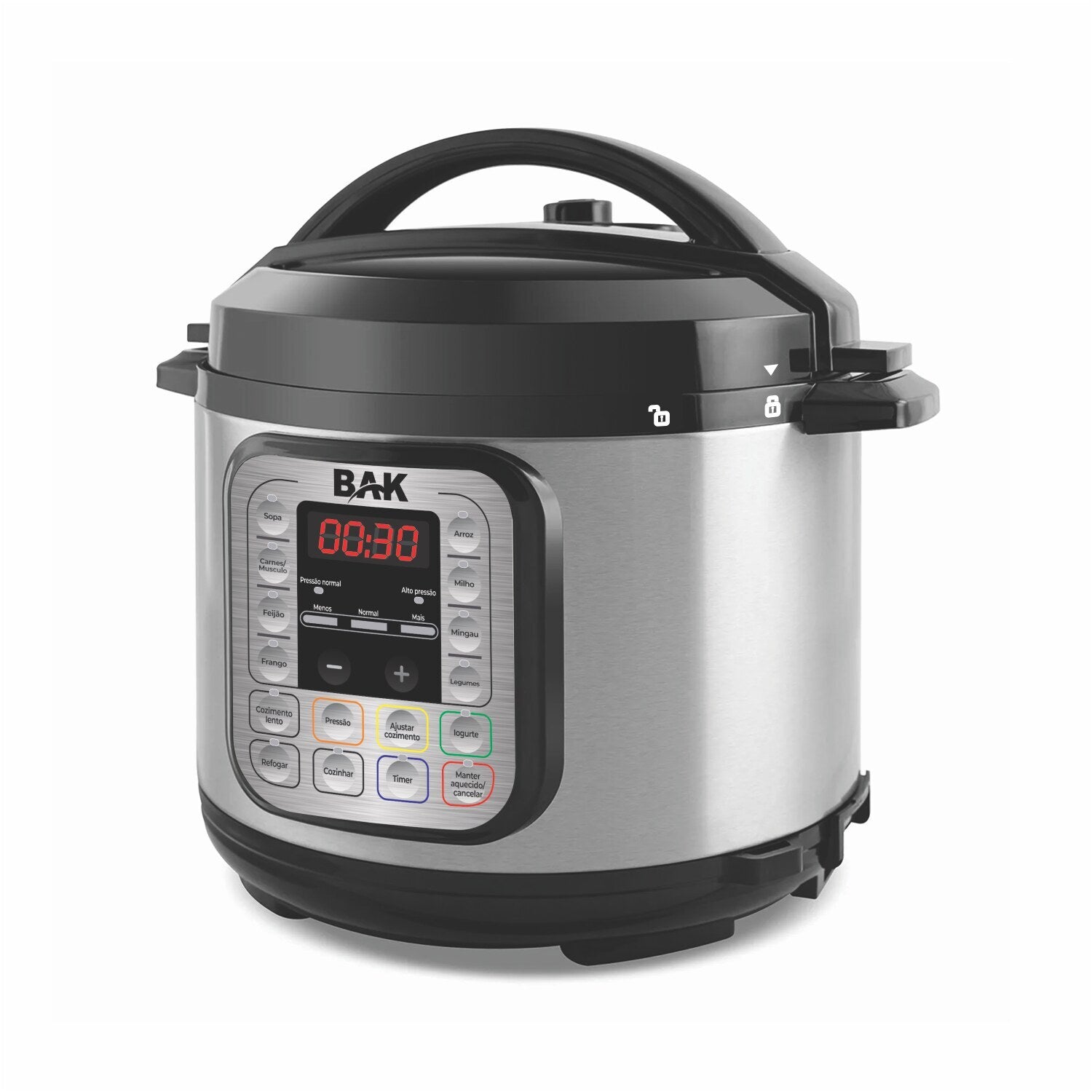 Panela de Pressão Elétrica Digital BAK 6L PPE601