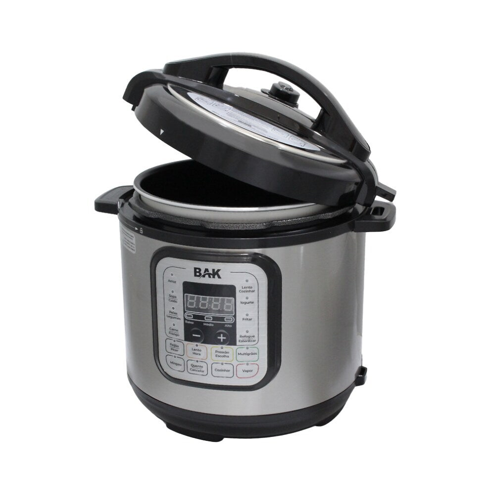 Panela de Pressão Elétrica Digital BAK 6L PPE601