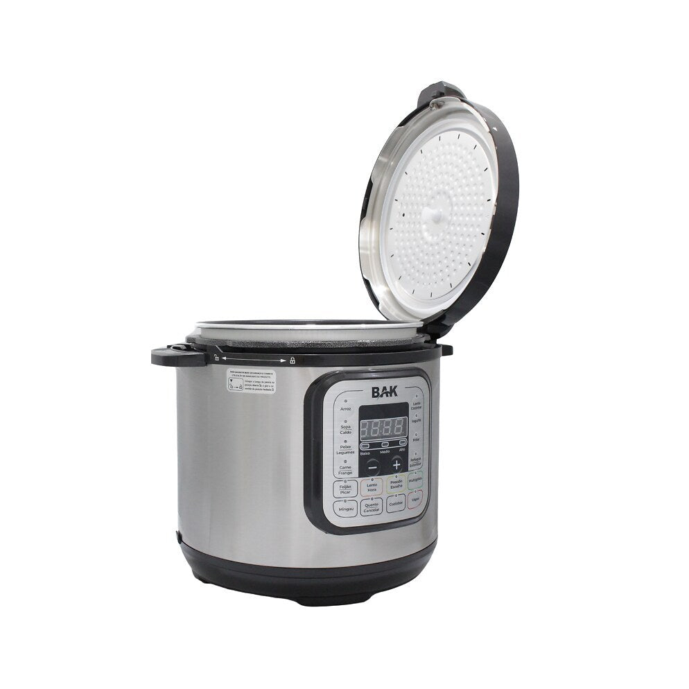 Panela de Pressão Elétrica Digital BAK 6L PPE601