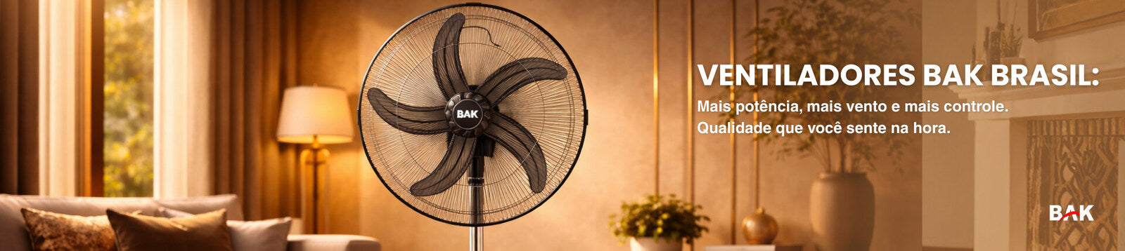 Ventilador de Pedestal BAK 18" 5 Pás 65W BK-1865